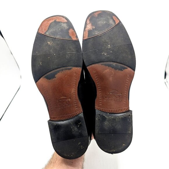 Abeo Bio System Moc Toe Venetian Comfort Shoe Loafers Black Leather Mens 12 (46) - Picture 7 of 8